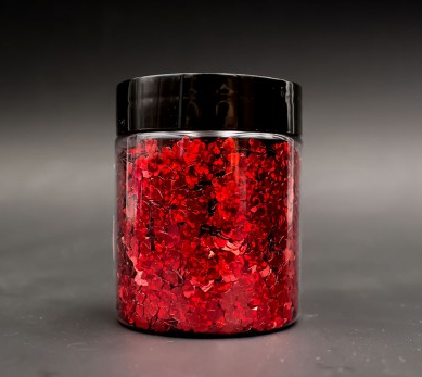SHINING RED HEART FLAKE