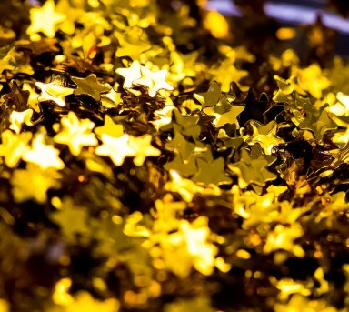 3D GOLD STAR FLAKE