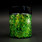 RAINBOW GREEN HEART FLAKE