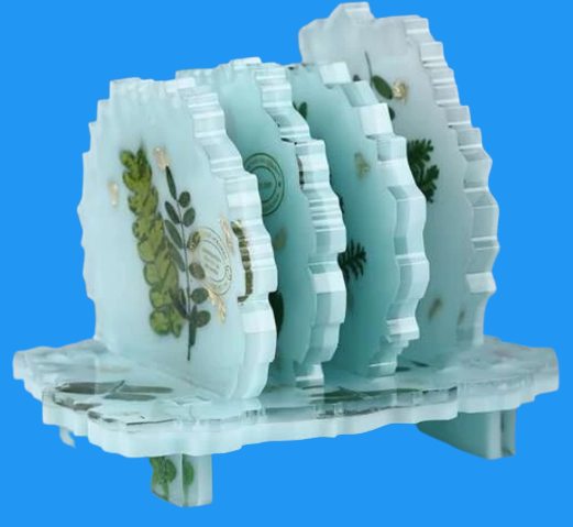 Silicone Coaster Mold + Holder